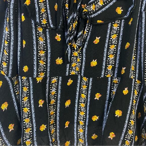 Free People Love To Love Peplum Spaghetti Strap Crop Top Size Medium - Picture 6 of 7